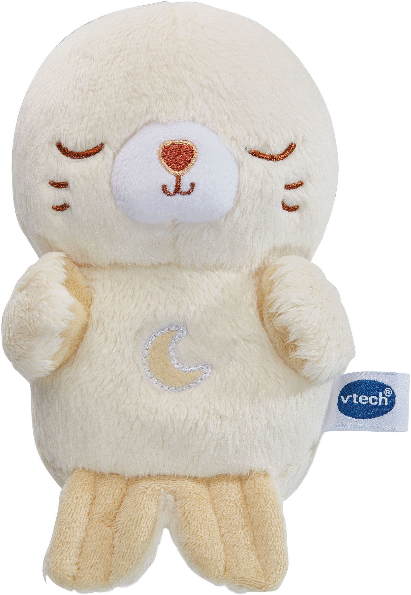 Vtech® Plüschfigur Vtech Baby, Kuschel-Robbi, Einschlafhilfe mit Naturgeräuschen und klassischer Musik