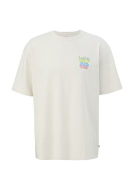 QS Kurzarmshirt T-Shirt aus reiner Baumwolle