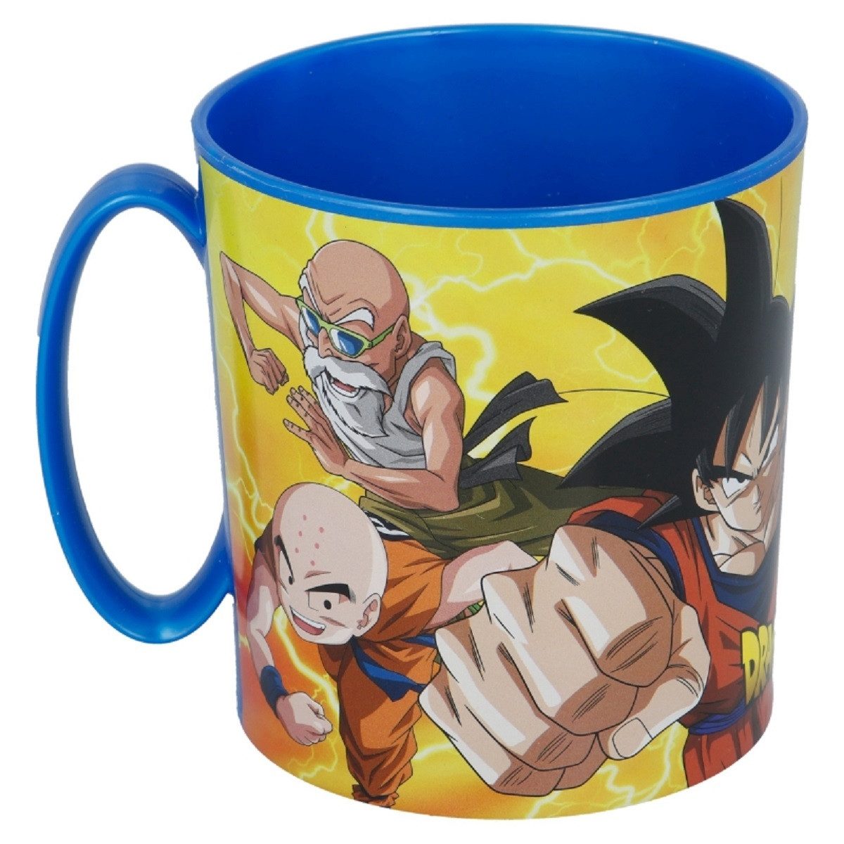 Dragon Ball Becher - Mikrowellengeeigneter Kunststoffbecher 390 ml – für Kinder, 1-tlg., ideal für Kinder, perfekt für zu Hause