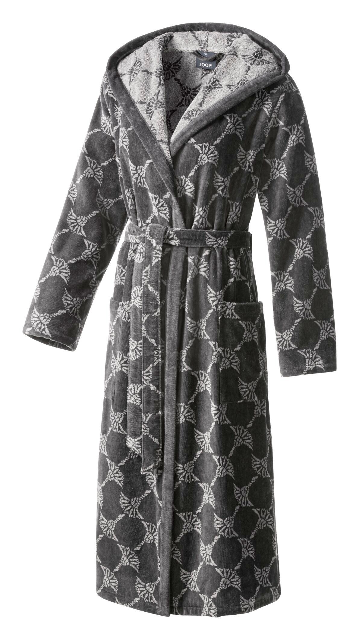 JOOP! Bademantel JOOP! LIVING - BADEMANTEL Damen-Kapuze, Textil