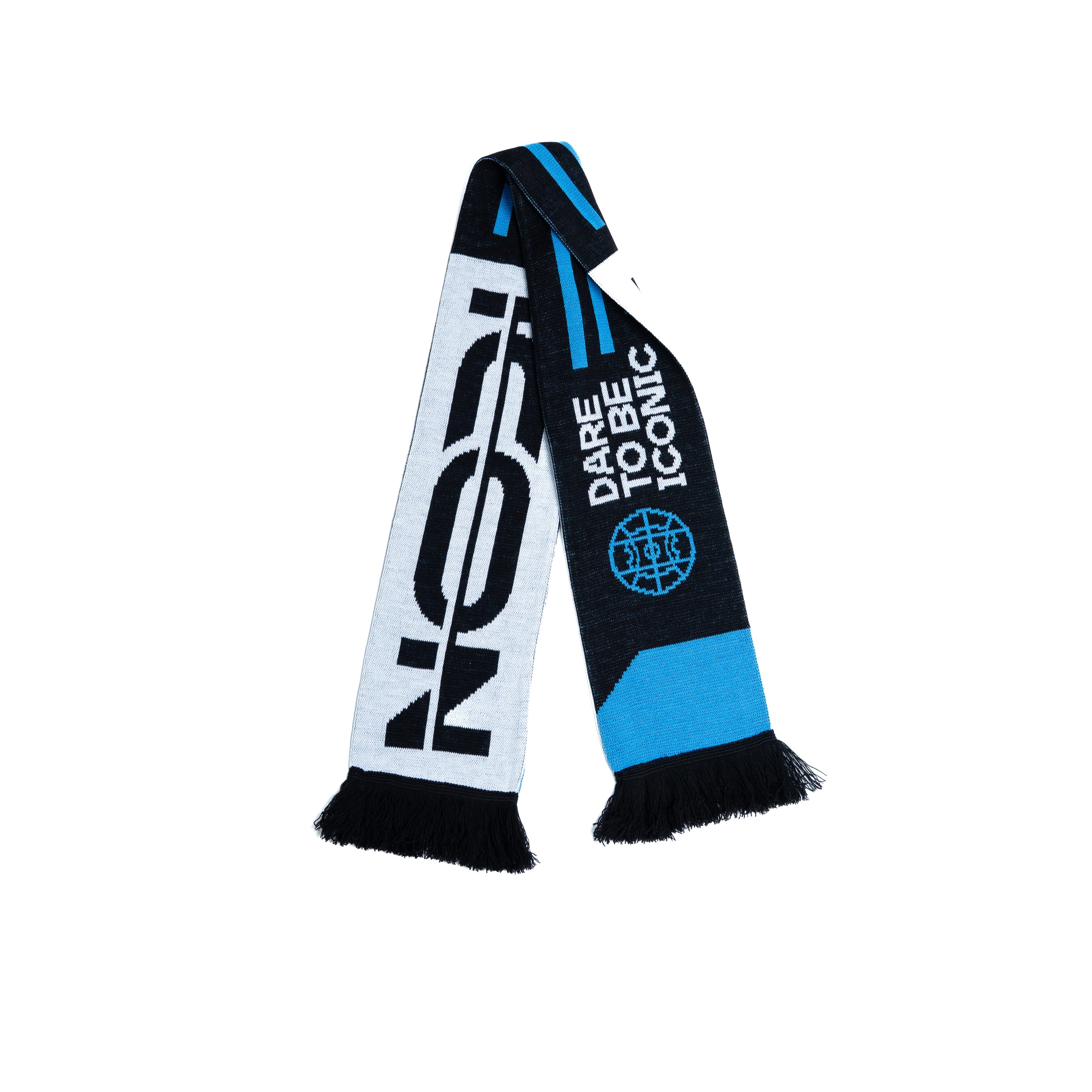 THE ICON LEAGUE Schal & Halswärmer Fußball Schal für Herren & Damen One Size, Auffälliges Fan-Design in Pink oder Blau, warm & weich