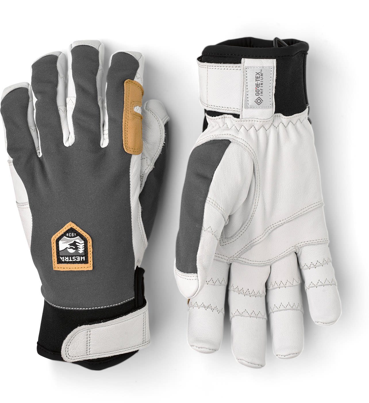 Ergo Hestra Hestra Grey - Grip Offwhite Fleecehandschuhe Active Accessoires