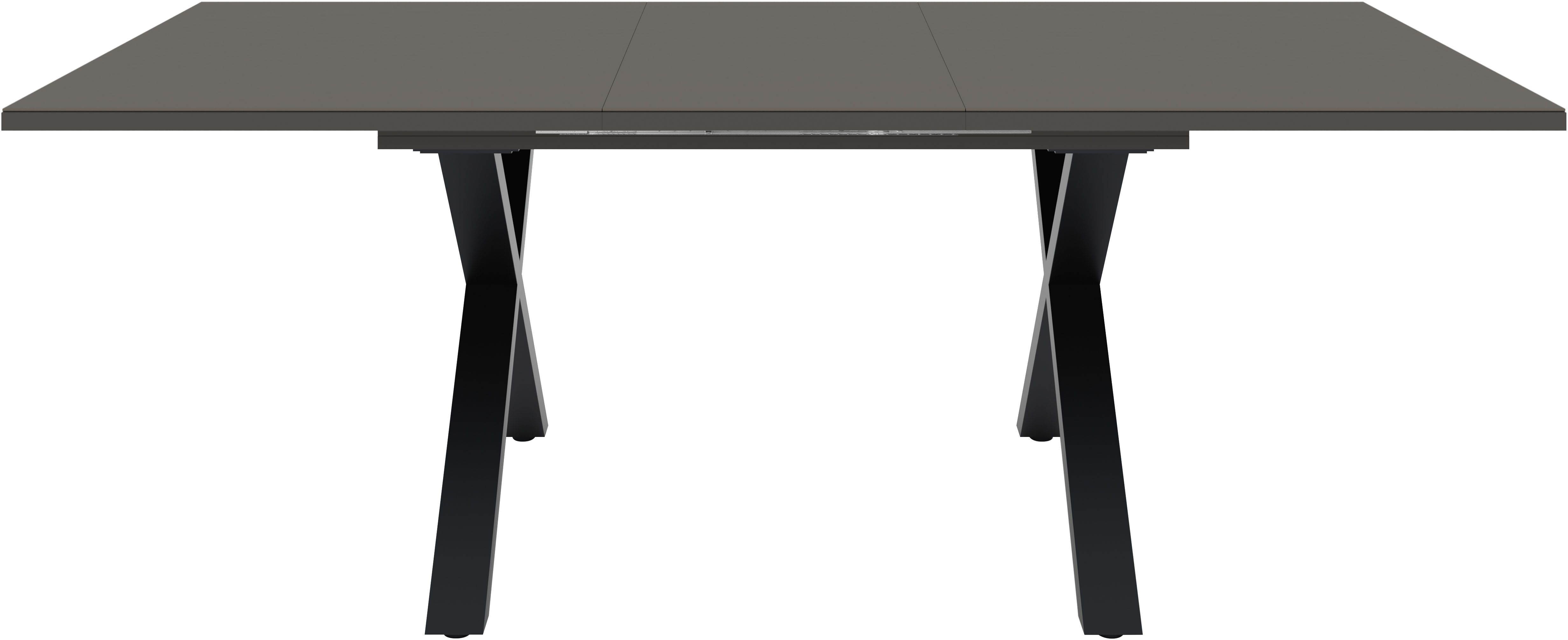 Mäusbacher Esstisch, Esstisch ausziehbar auf 210 cm, eckige Tischform, Gestell X-Form