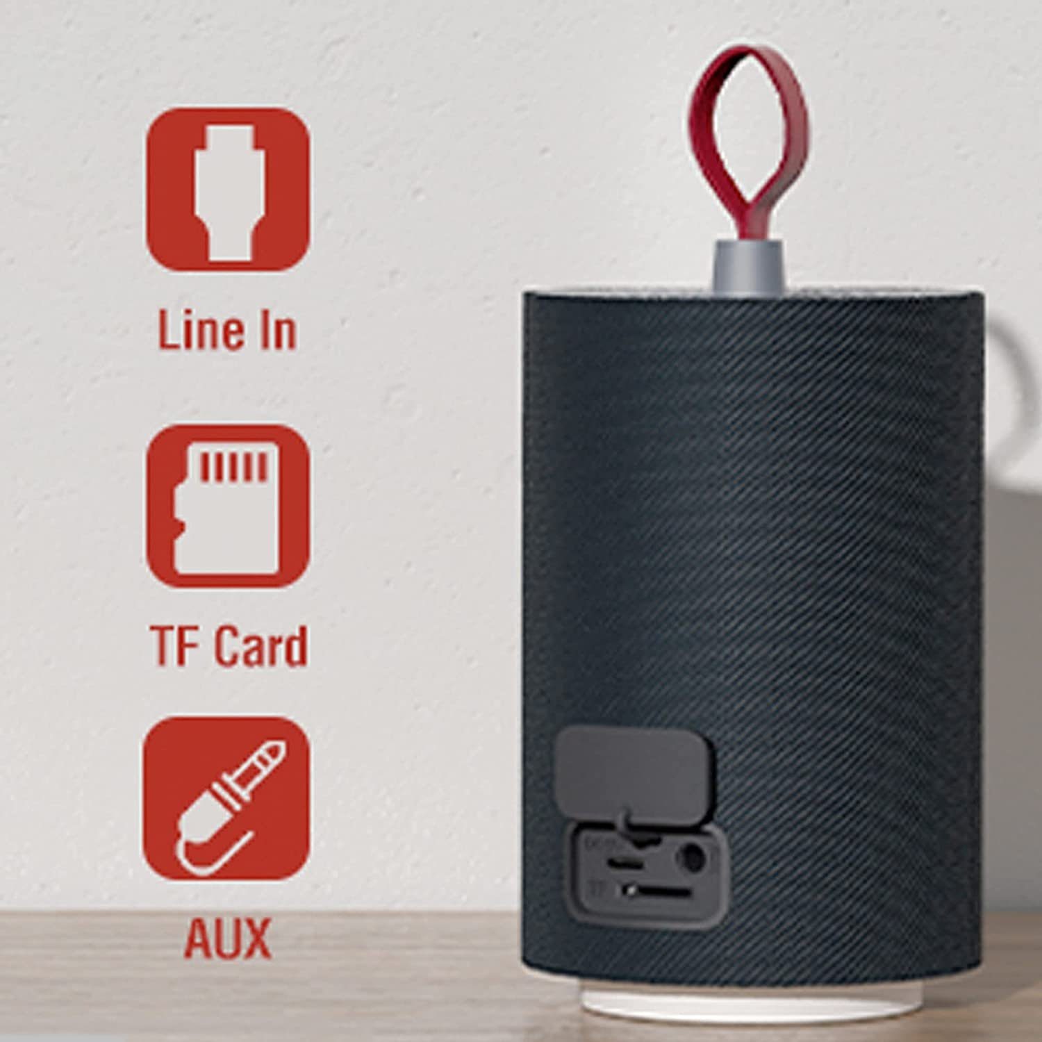 Leicke Bluetooth Lautsprecher mit RGB Licht Tragbar Kabellos Musikbox Bluetooth-Lautsprecher (Bluetooth Version 5.0, 5 W, LED-Licht mit diversen Farbmodi und Farbwechsel)