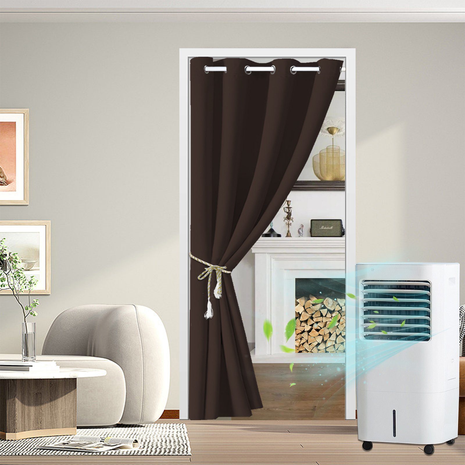 BTTO V&G Raumteiler Vorhang blickdicht,Türvorhang thermo,Verdunkelungsvorha günstig online kaufen