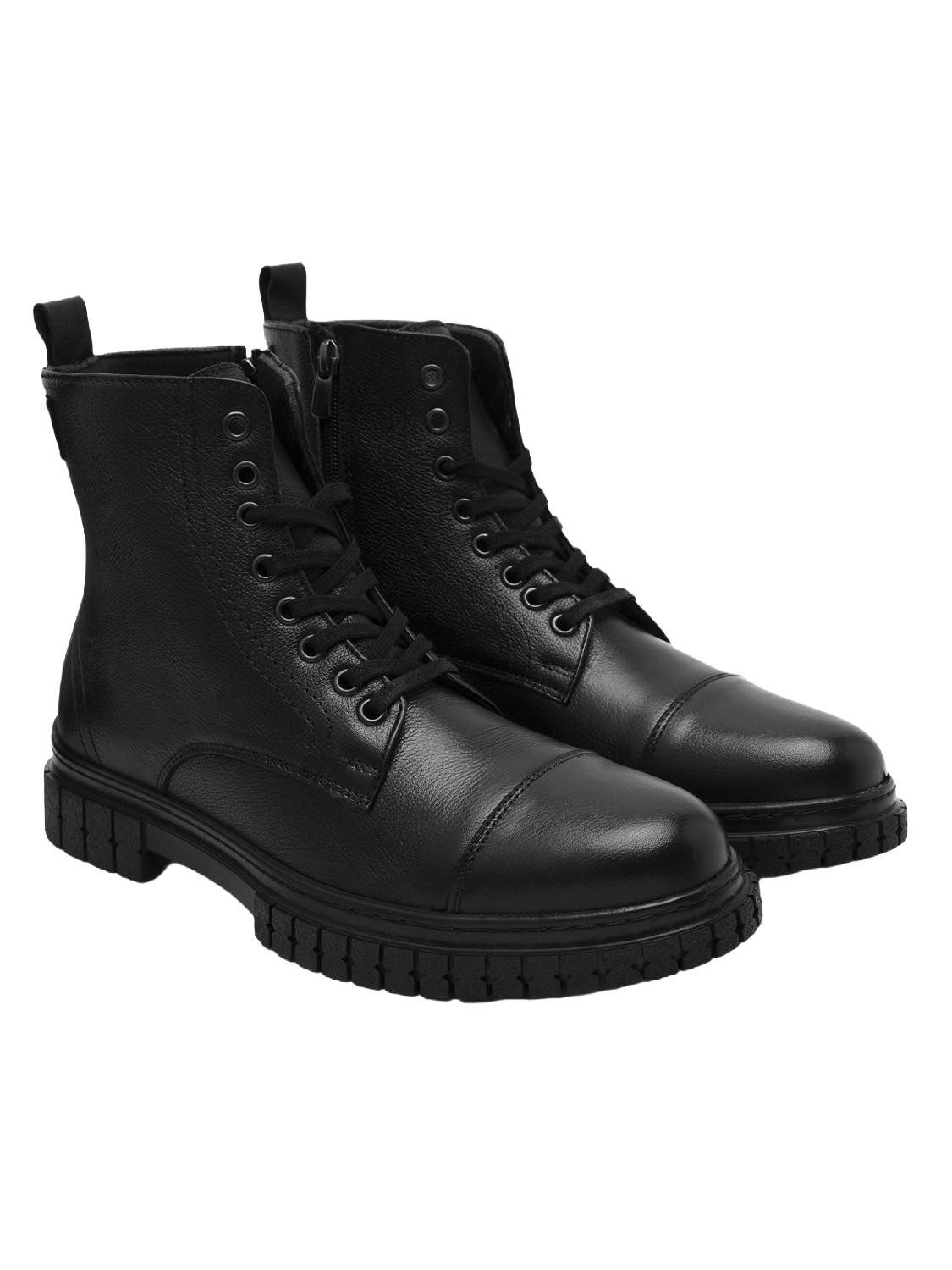 Desa Desa Herren-Schnürstiefel aus Leder – Textilfutter, Kunststoffsohle, f Stiefelette