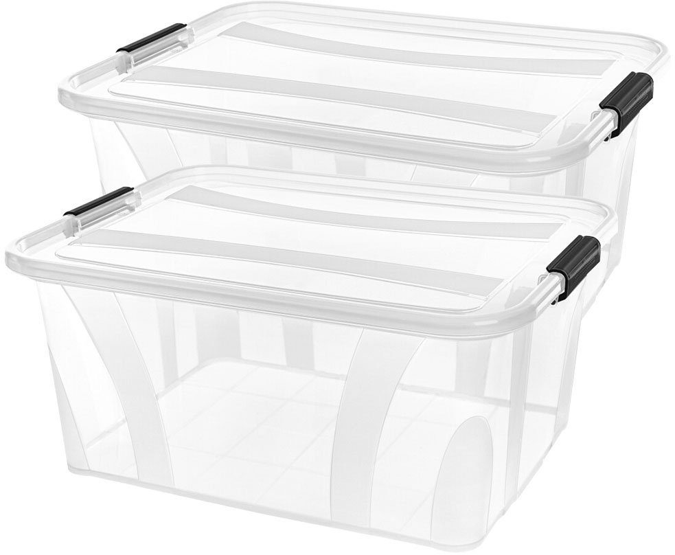 Siena Home Aufbewahrungsbox Anzio (Set, 2 St), Kunststoff, 100% recyclebar