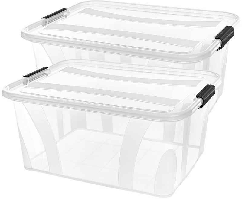 Siena Home Aufbewahrungsbox Anzio (Set, 2 St), Kunststoff, 100% recyclebar