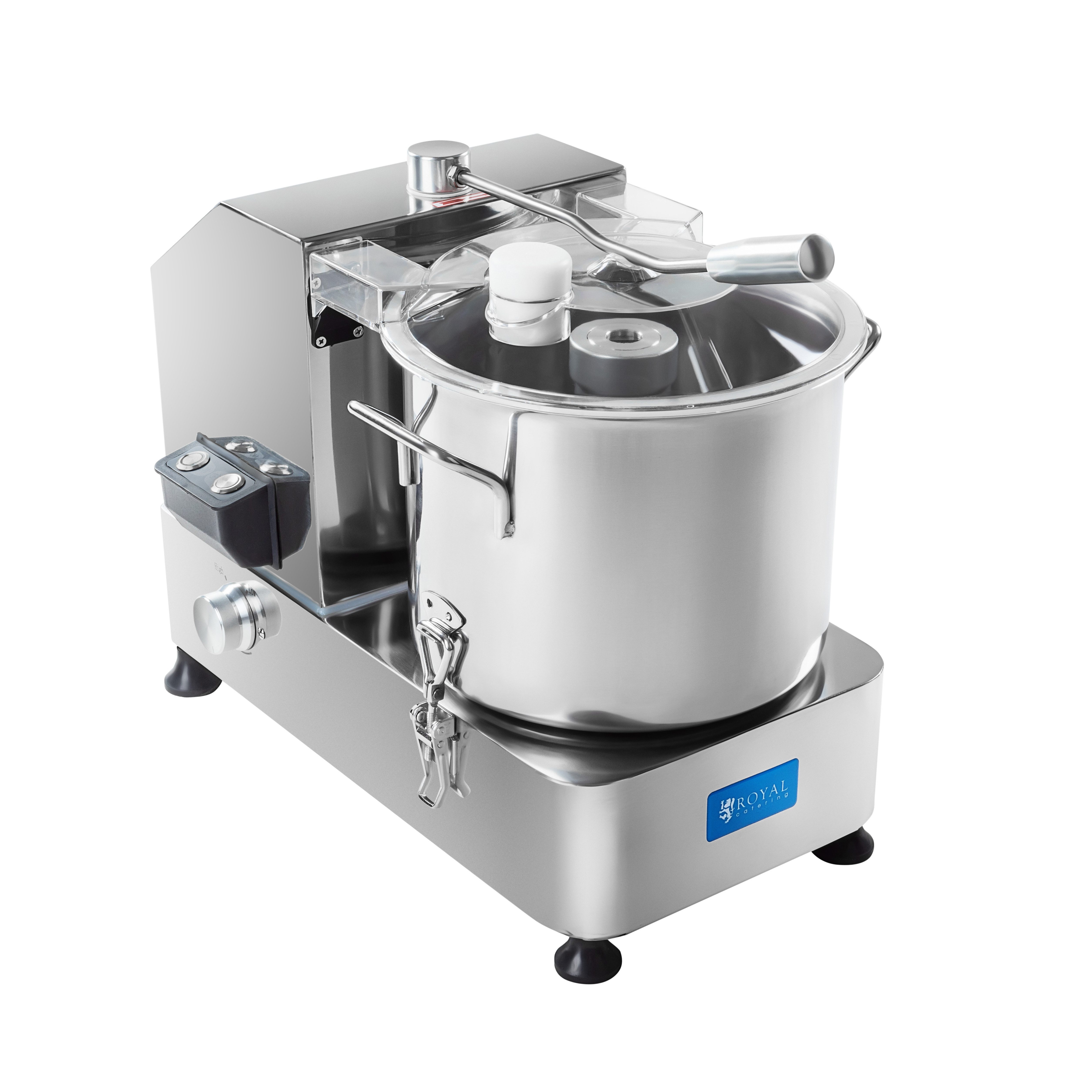 Royal Catering Zerkleinerer Tischkutter 12L Küchenkutter Edelstahl Gastro Gemüseschneider Profi, 2000 W