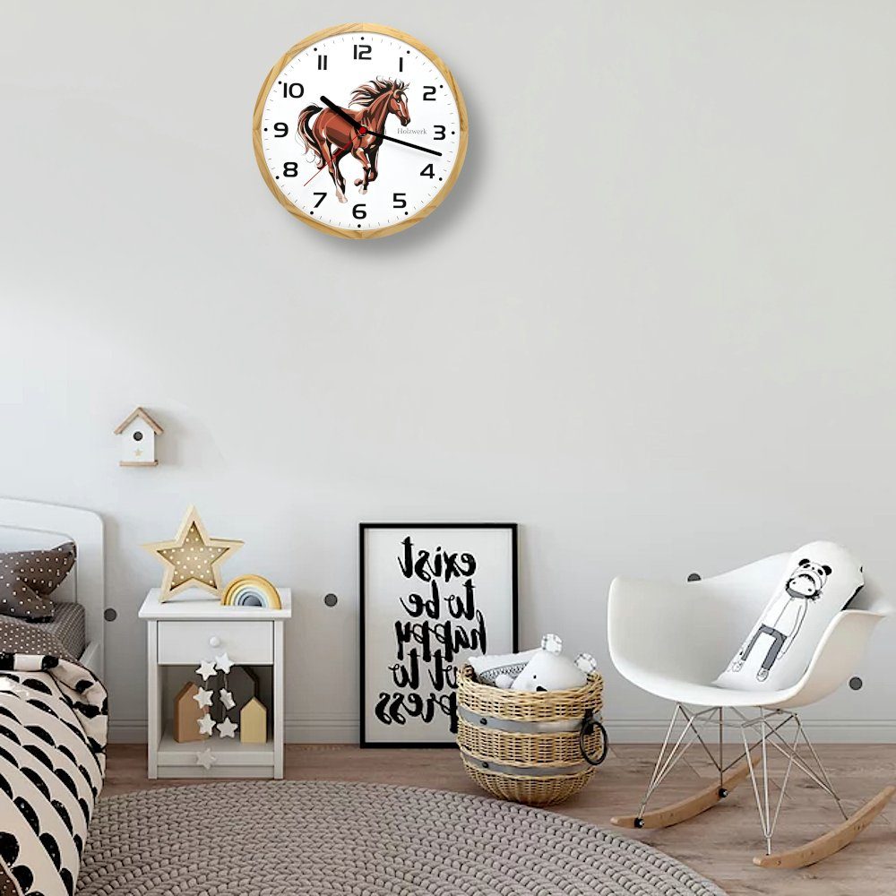 Holzwerk Wanduhr Holzwerk BELLA Kinder Holz günstig online kaufen