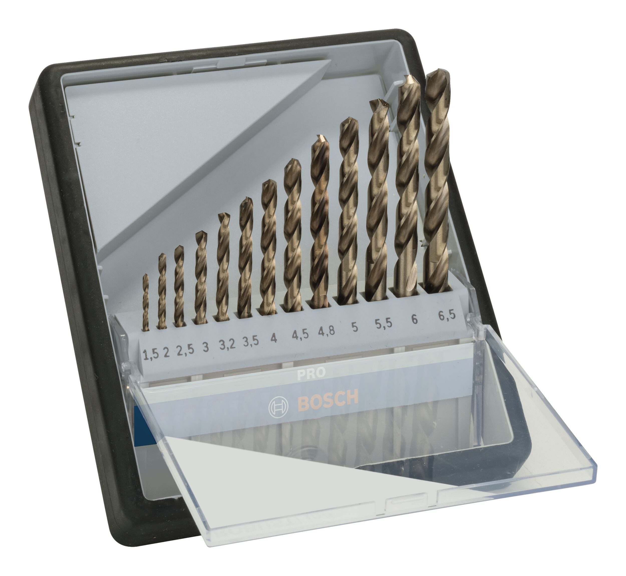 BOSCH Metallbohrer Pro Stainless Steel, (13 Teile), HSS-Co Set, 13-teilig