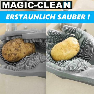 MAVURA Hitzeschutzhandschuhe MAGIC-CLEAN Magische Silikon Handschuhe Geschirrspülen Gummi Geschirrspülhandschuhe Reinigungshandschuhe