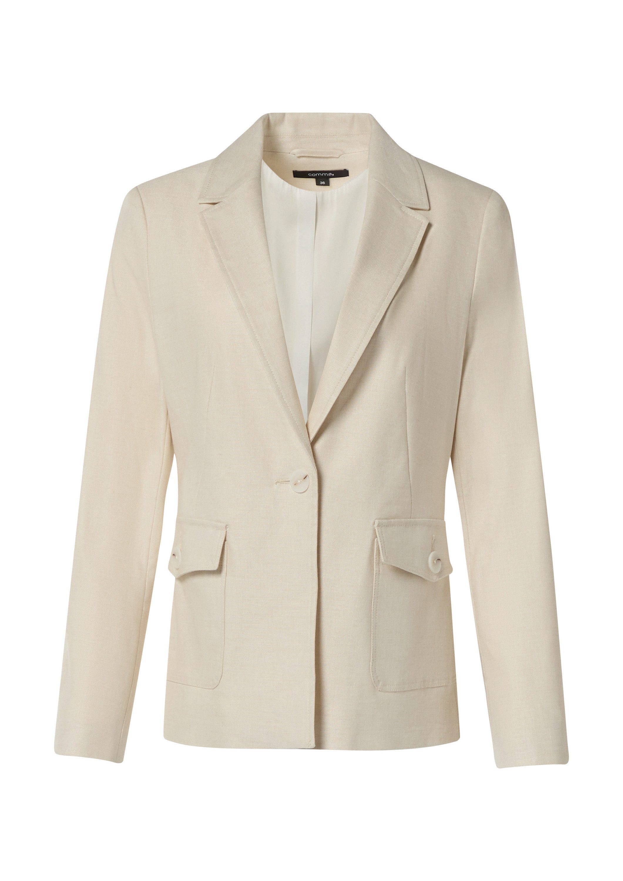 comma Jackenblazer Indoor-Blazer Blazer aus Leinenmix günstig online kaufen