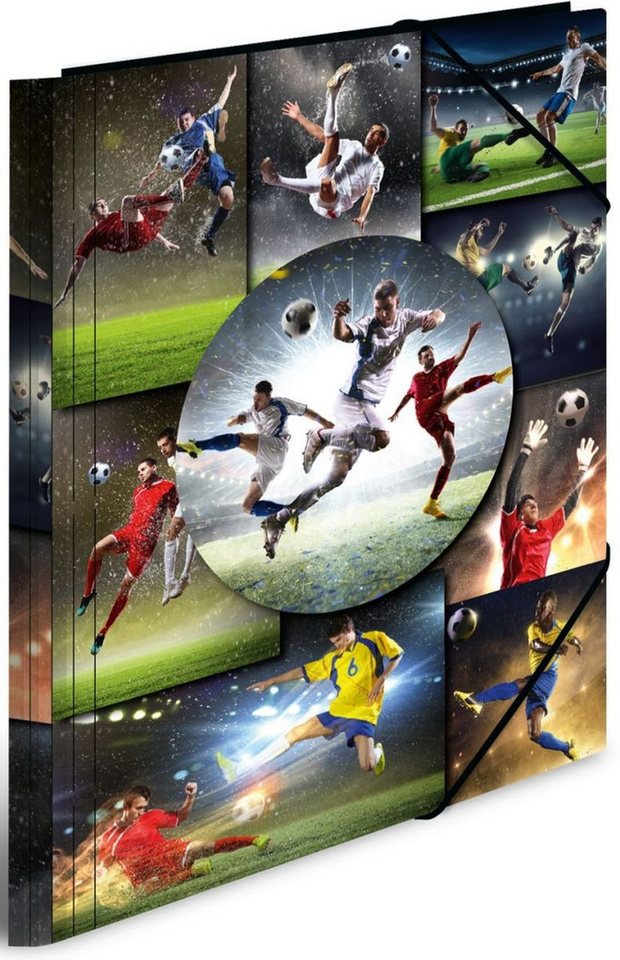 Thumbnail - HERMA Fächermappe Sammelmappe A3 Football Karton