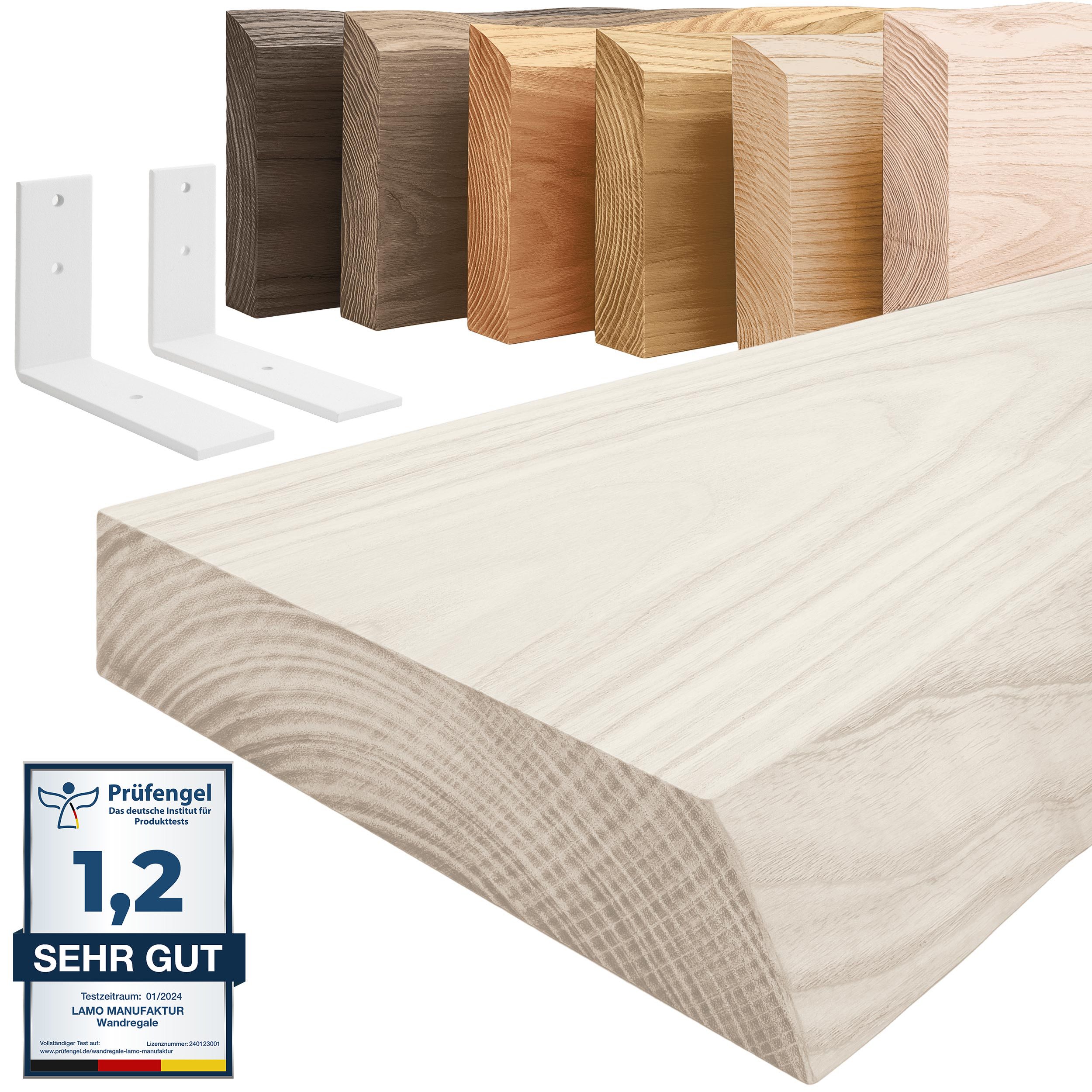 LAMO Manufaktur Wandregal mit weißem Basic günstig online kaufen