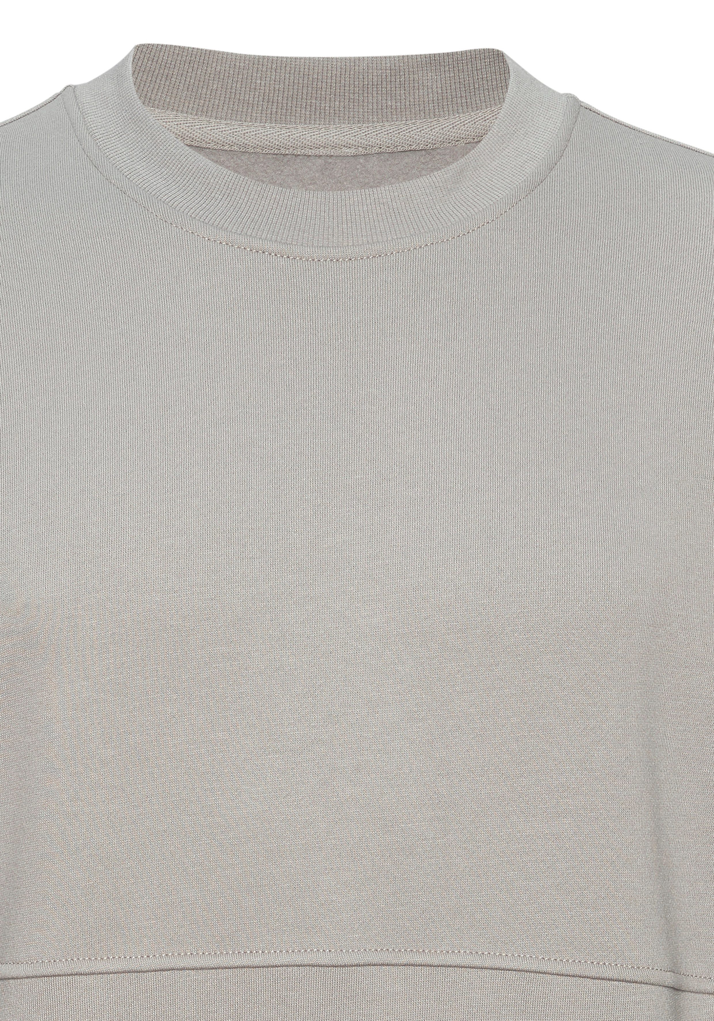 John Devin Sweatshirt - Pullover mit modischen Teilungsnähten Langarm, Sweatshirt mit Rundhals, Baumwollmischung