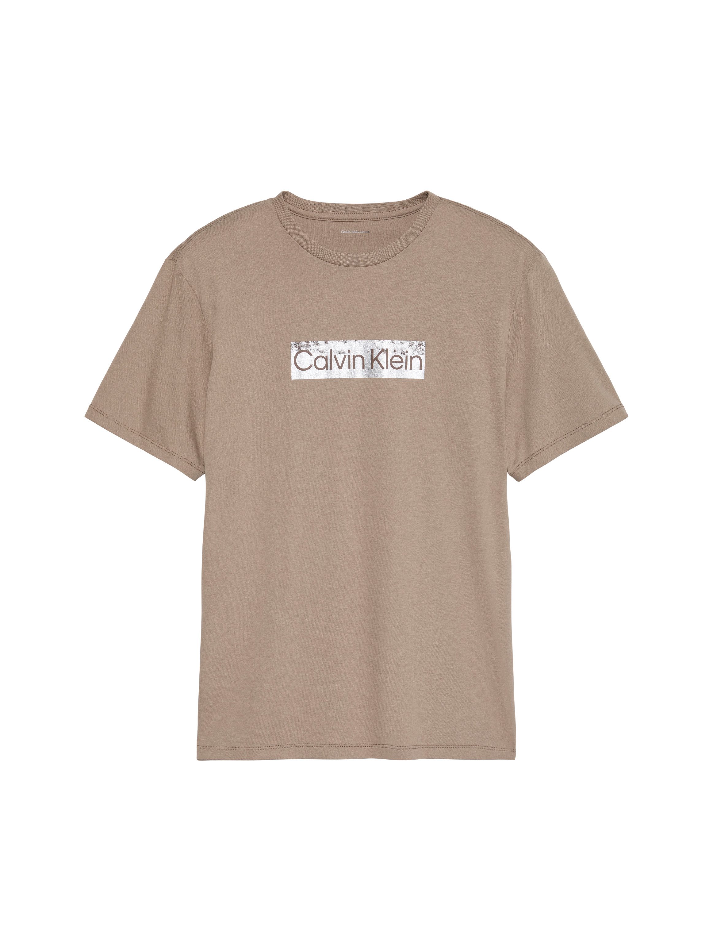 Calvin Klein Jeans T-Shirt Reine Baumwolle, Regular Fit, Glanzdruck – Bild 5 von 5