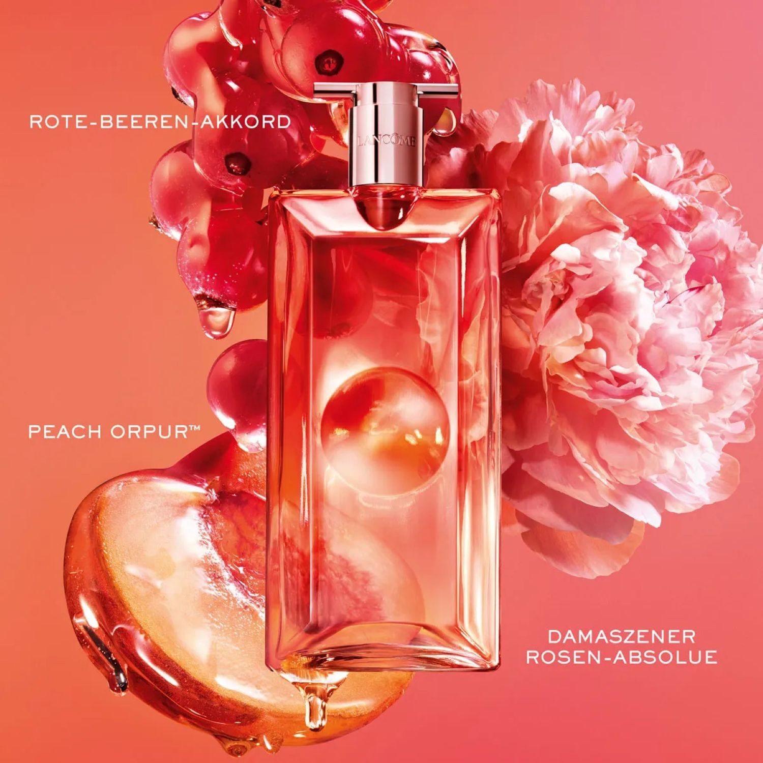LANCOME Eau de Parfum Idôle Peach'N Roses, Edler Flakon