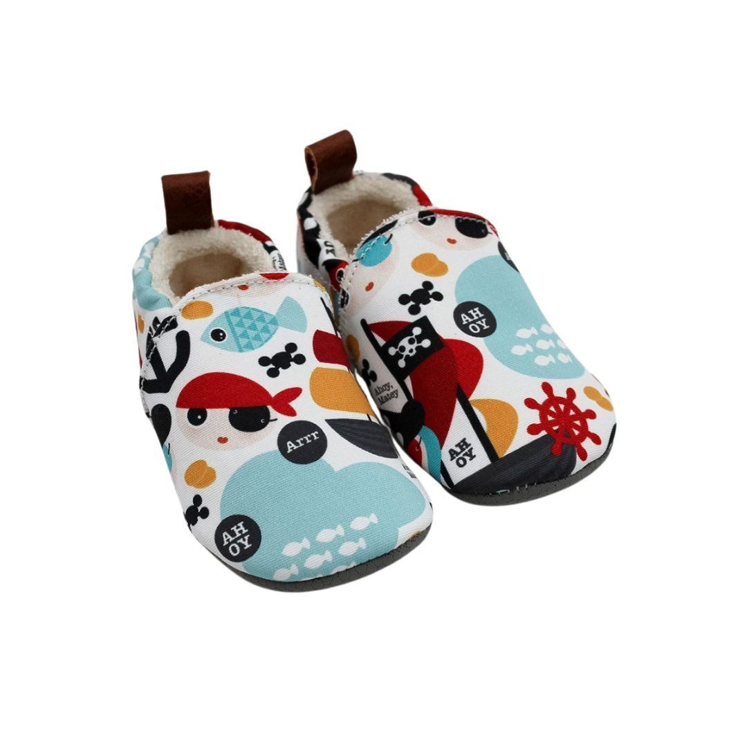 Kinderschuhe aus Seaqual Yarn, Kinder Hausschuh