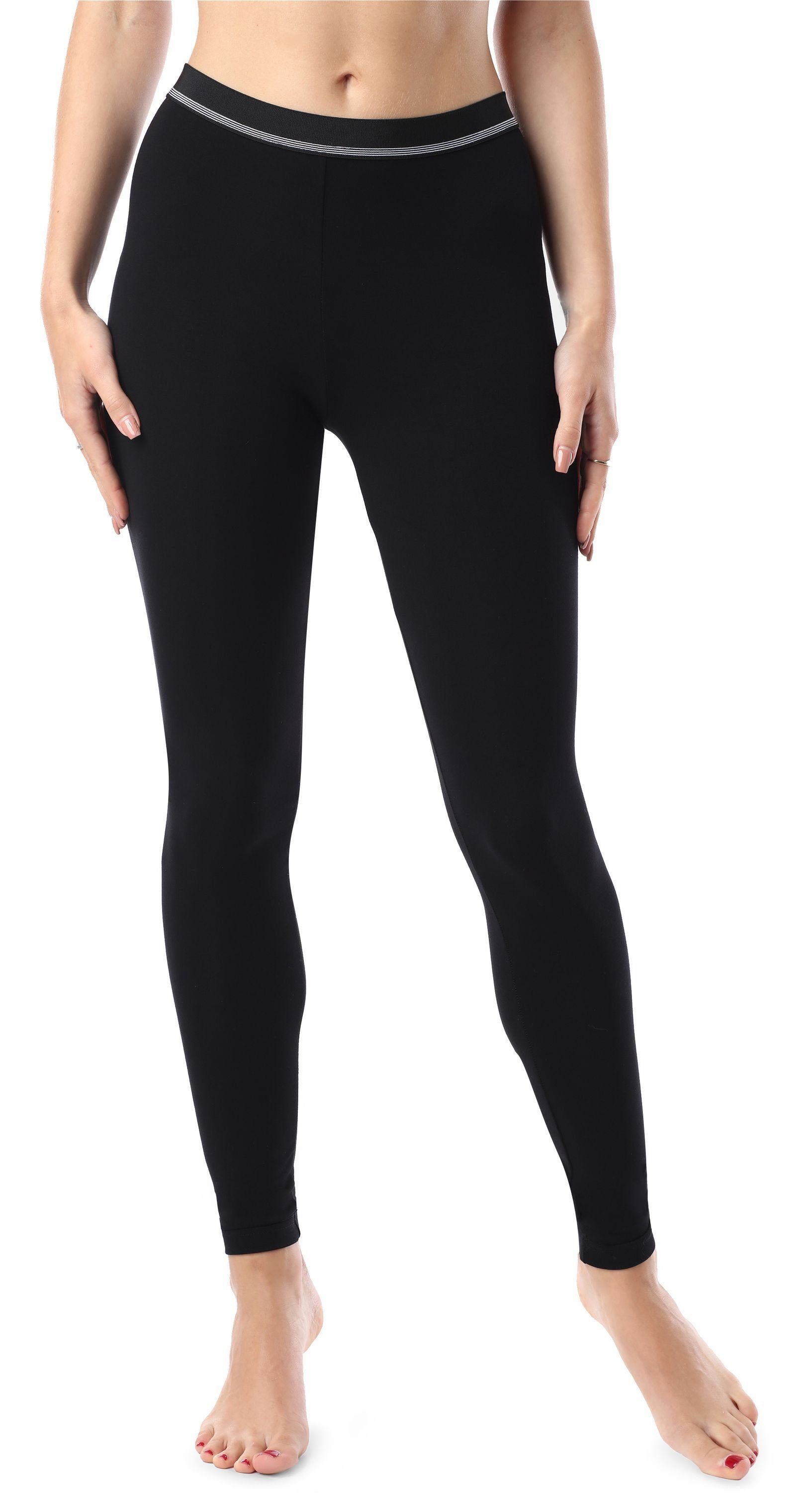 Bellivalini Leggings Damen Lange Leggings BLV50-180 (1-tlg) elastischer Bun günstig online kaufen