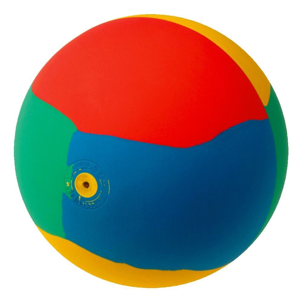 WV Gymnastikball Gymnastikball aus Gummi, Ideal für Fang- und Wurfübungen in Schule, Verein, Therapie Bunt, ø 19 cm, 420 g