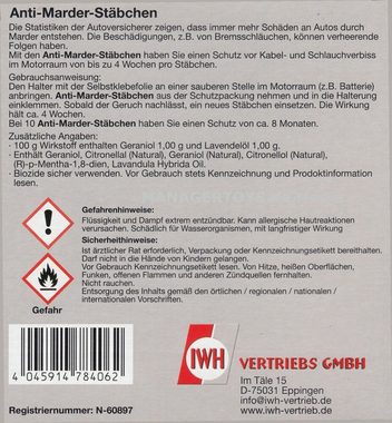 IWH Marder-Abwehrgürtel 10 x Anti Marder Auto Marderschutz Marderabwehr Vertreiber Stop Hilfe
