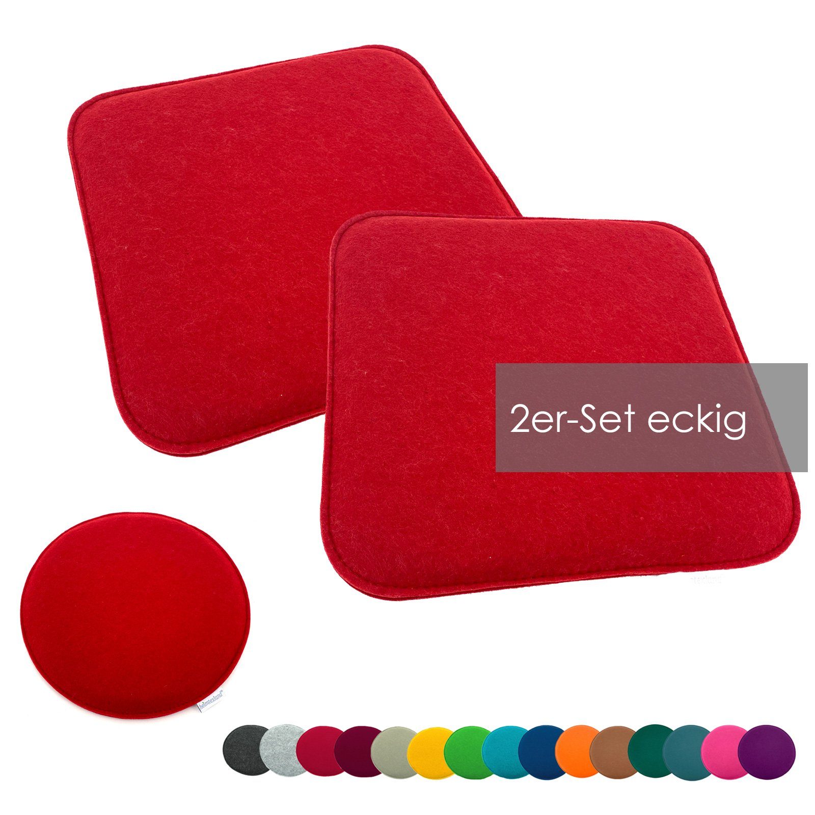 heimtexland Sitzkissen Filz Sitzauflage Stuhlkissen Bankkissen abwaschbar, günstig online kaufen