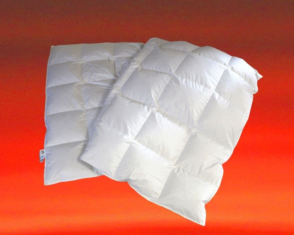 Betten Hofmann 4-Jahreszeitenbett Betten Hofmann Premium Ganzjahres Daunenbett 155x200 Kassette 5x7 100%, Füllung: 100% Gänsedaunen, Bezug: 100% Baumwolle, Ganzjahresdecke, hergestellt in Deutschland, hypoallergen