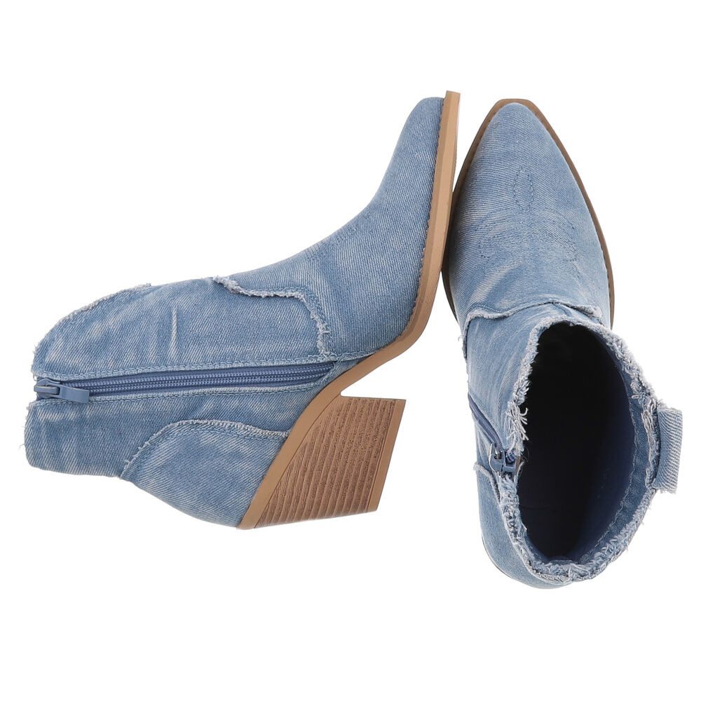 Ital-Design Damen Cowboyboots Western Westernstiefelette (88843802) Blockab günstig online kaufen