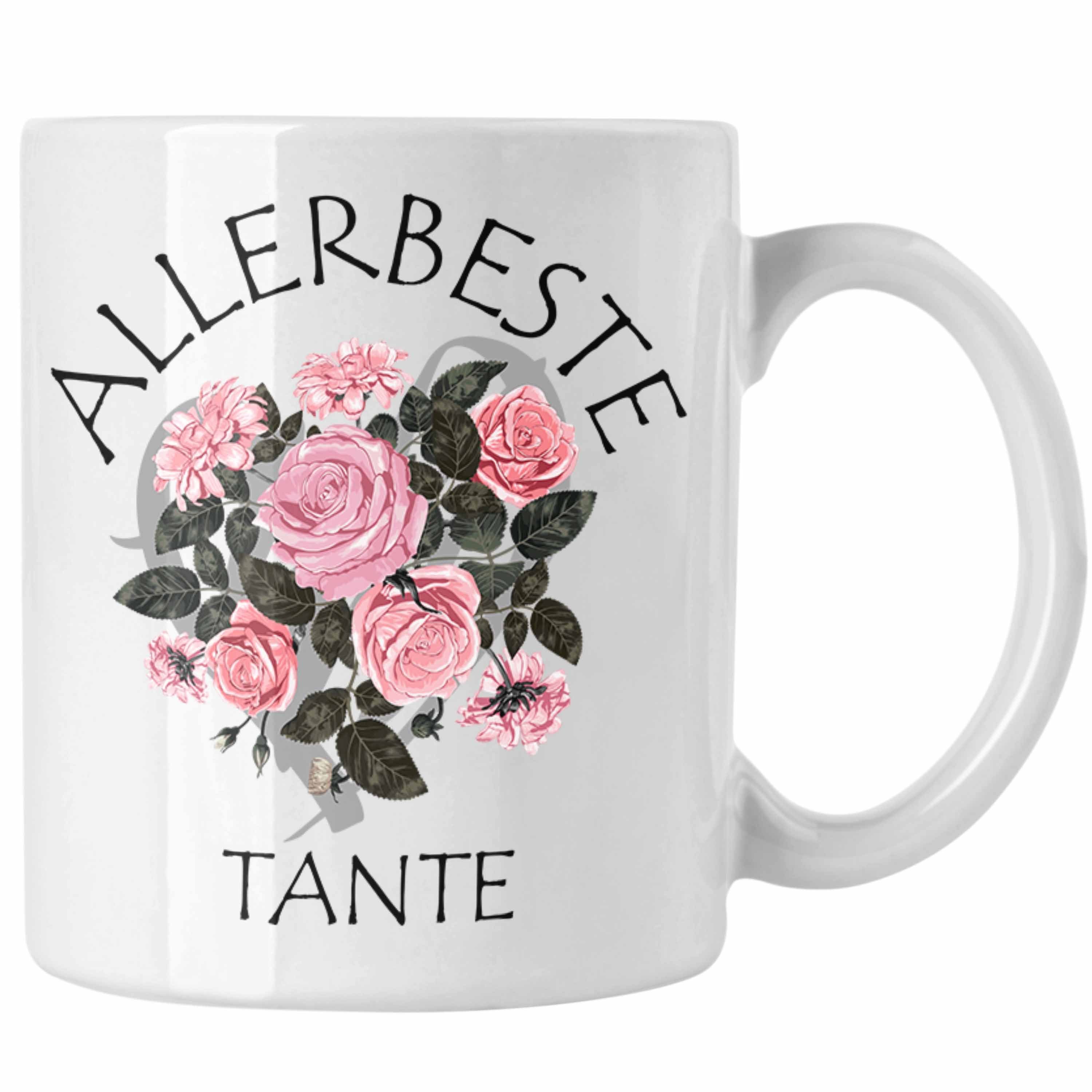 für Beste - Geburtstag Tasse Kaffeetasse Trendation Beste Tante Weiss Welt Geschenk Tasse Trendation der Tante Geschenkidee