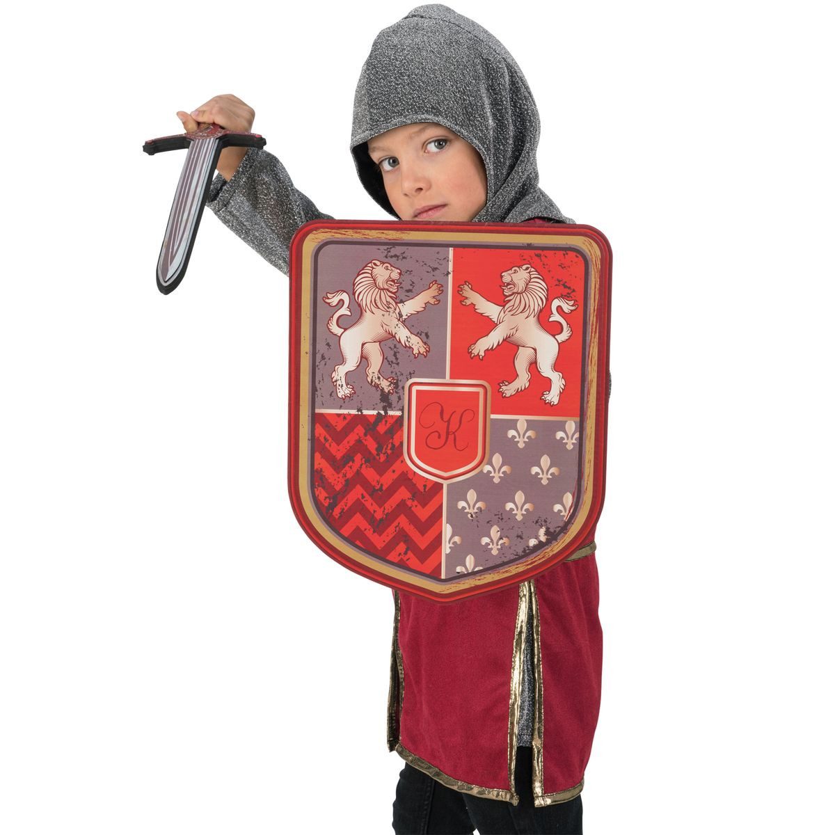 CHAKS Knight Prince Costume for Children Medieval Dress-Up