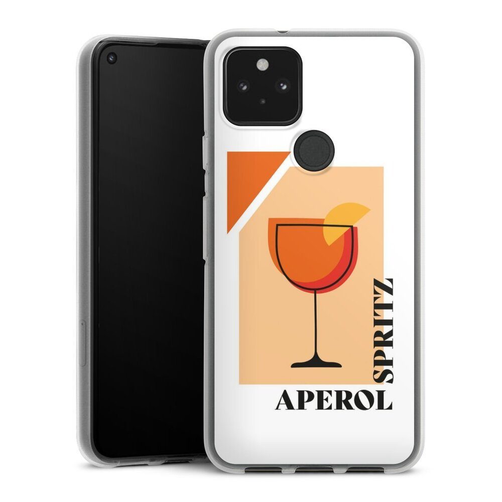 DeinDesign Handyhülle Aperol Spritz, Google Pixel 5 Silikon Hülle Bumper Case Handy Schutzhülle