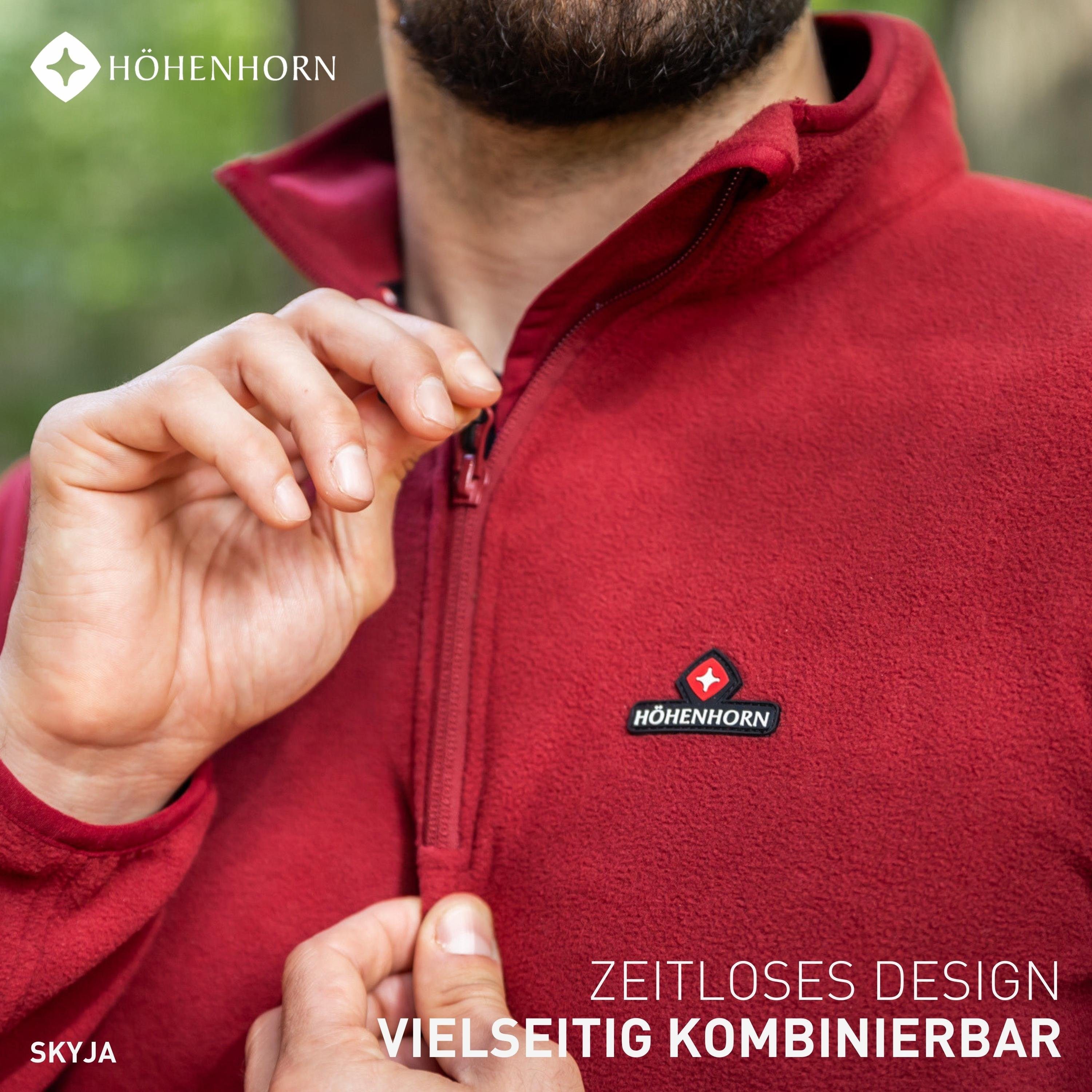 Höhenhorn Fleecepullover Skyja Herren Fleece Pullover für Männer Sweatshirt 1/4 Zip Microfleece