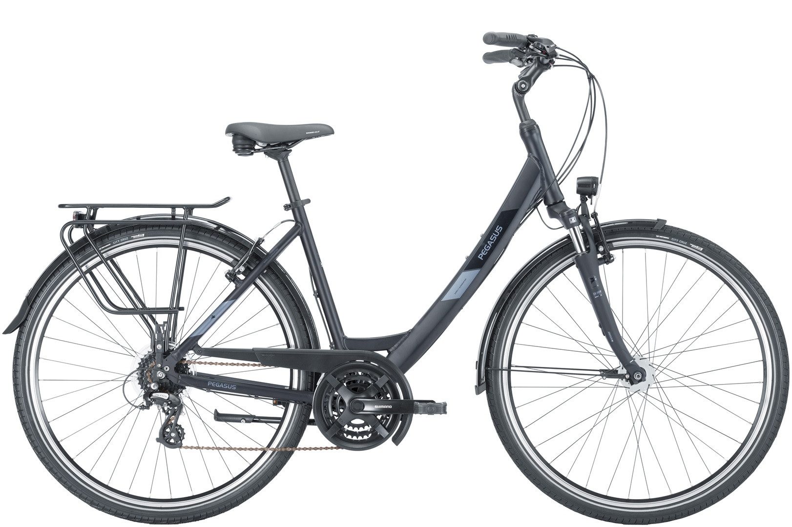 Trekkingrad Pegasus Solero SL 24 Damen schwarz 2024