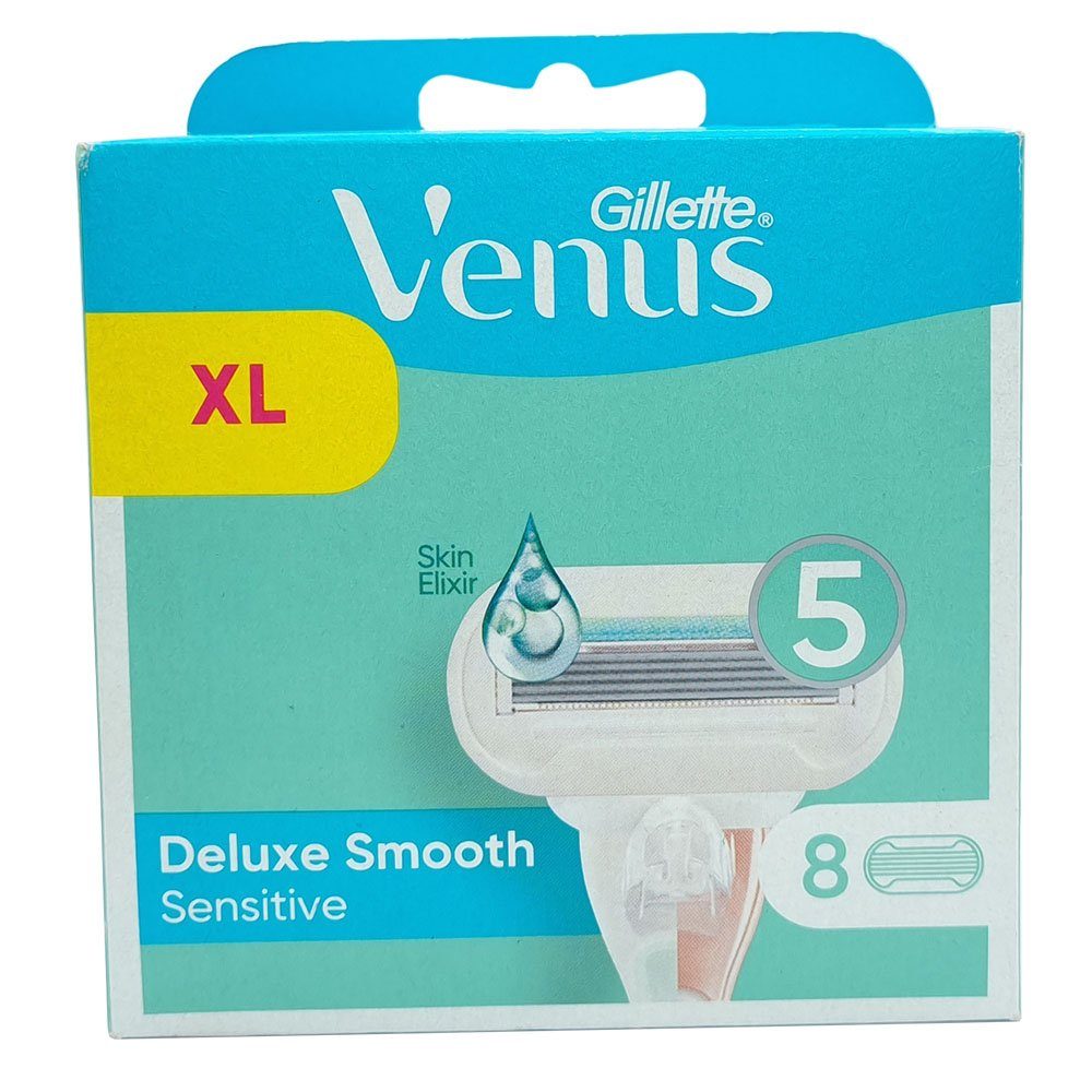 Pack Sensitive, 8er Gillette Deluxe Rasierklingen Venus Smooth 8-tlg.,