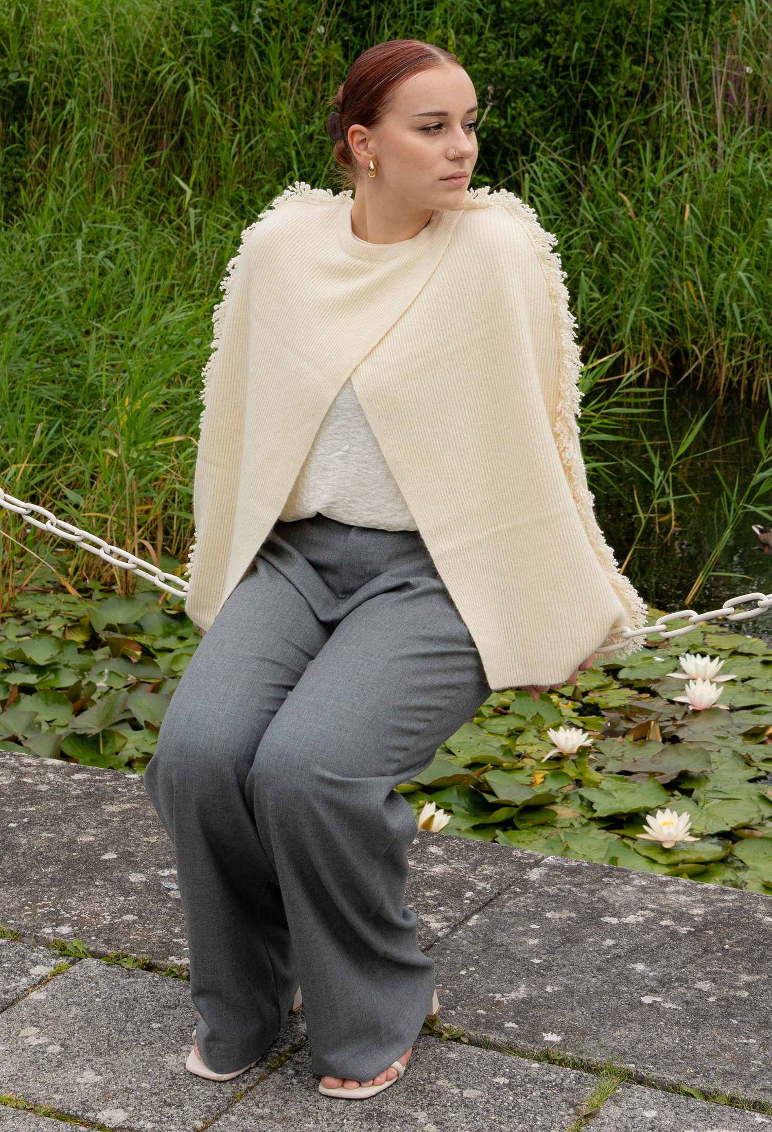 Ariun Strickponcho Gobi Kaschmirponcho