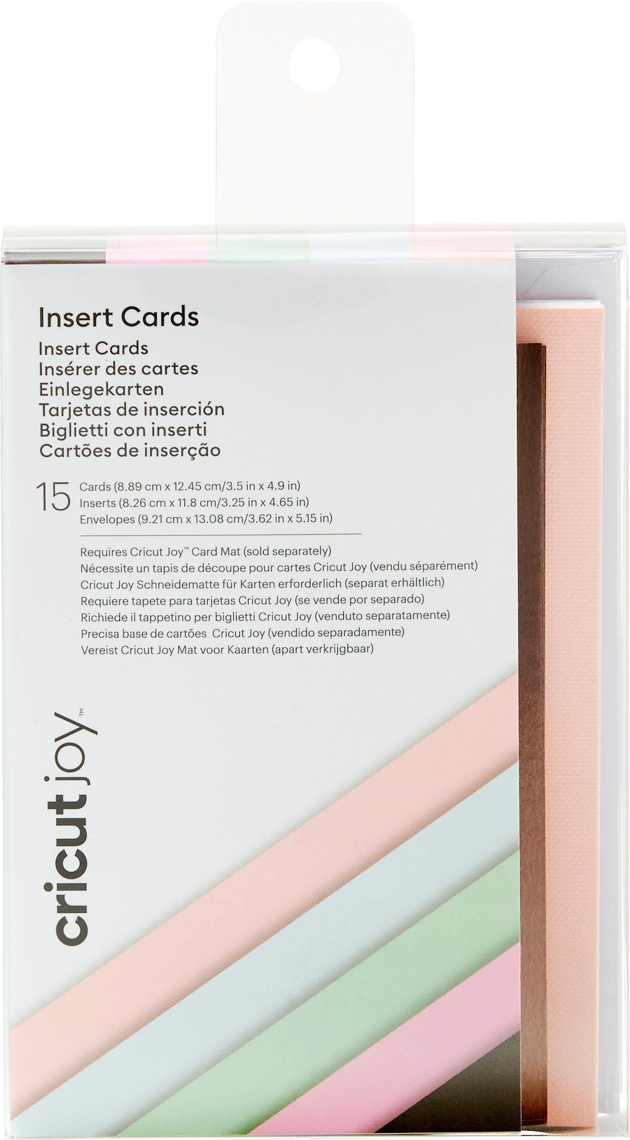 Cricut Kraftpapier Joy Doppelkarten Mit Einleger & Umschlägen, Insert Cards, 8,89 cm x 12,45 cm
