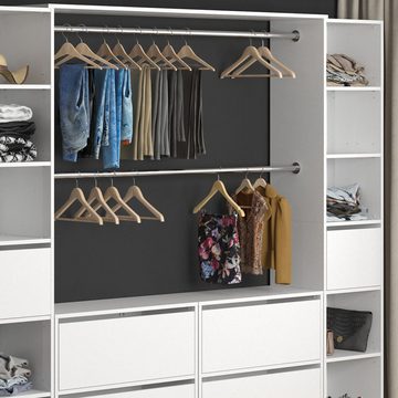 Vicco Garderobe Kleiderschrank offen begehbar GUEST XXXL Weiß (kein Set)