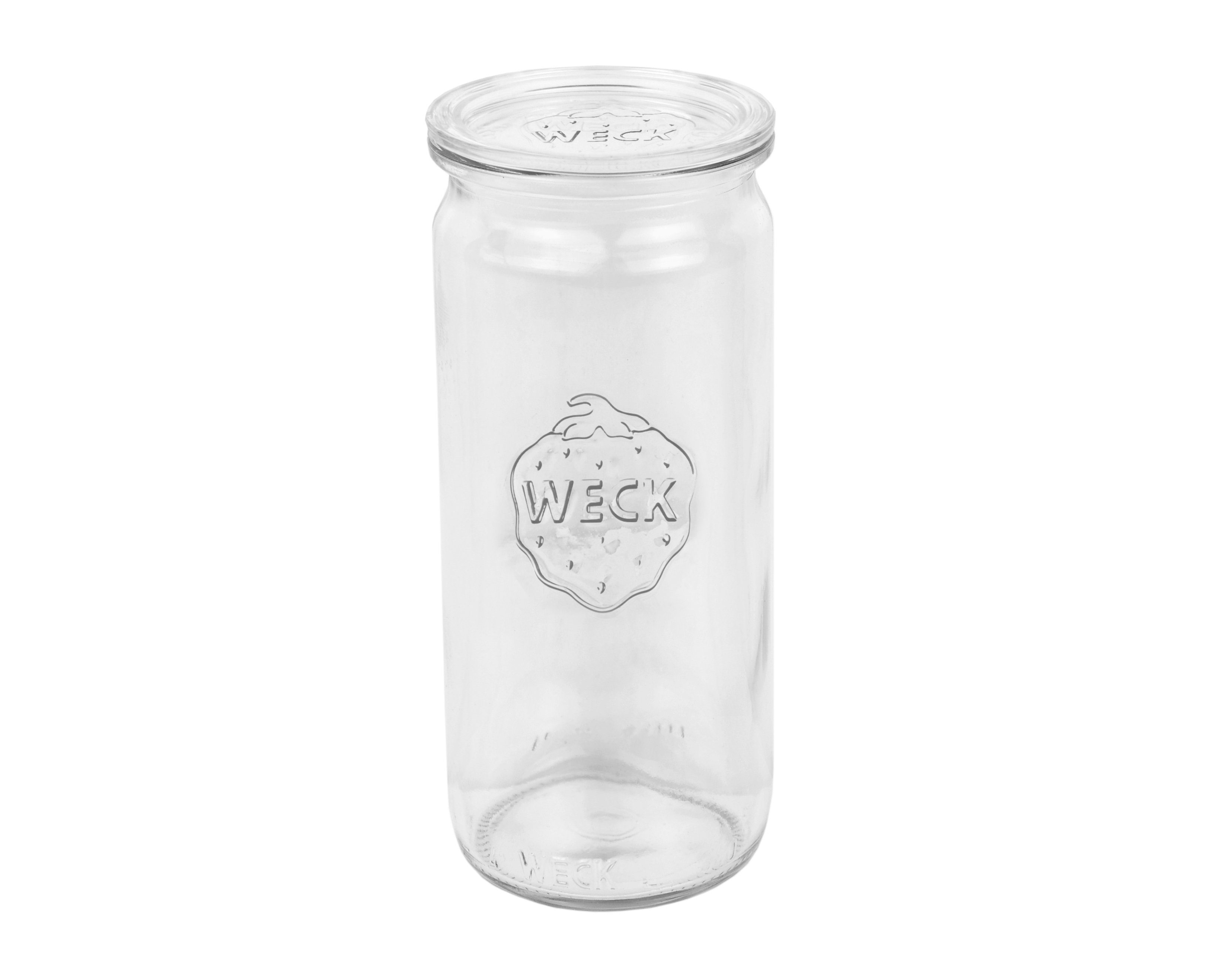 24er Glas Zylinderglas Gläser Set Weck 600ml, Glasdeckeln, mit Einmachglas MamboCat 24