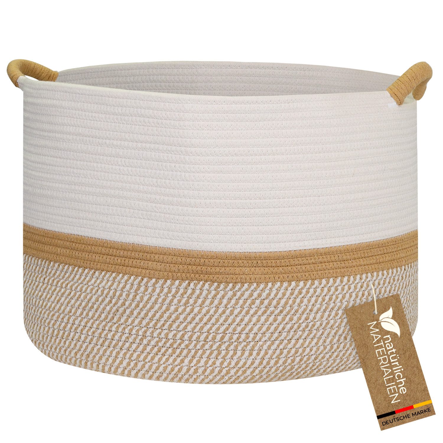 HMF Aufbewahrungskorb Aufbewahrungskorb mit verstärkten Griffen, großer Kor günstig online kaufen
