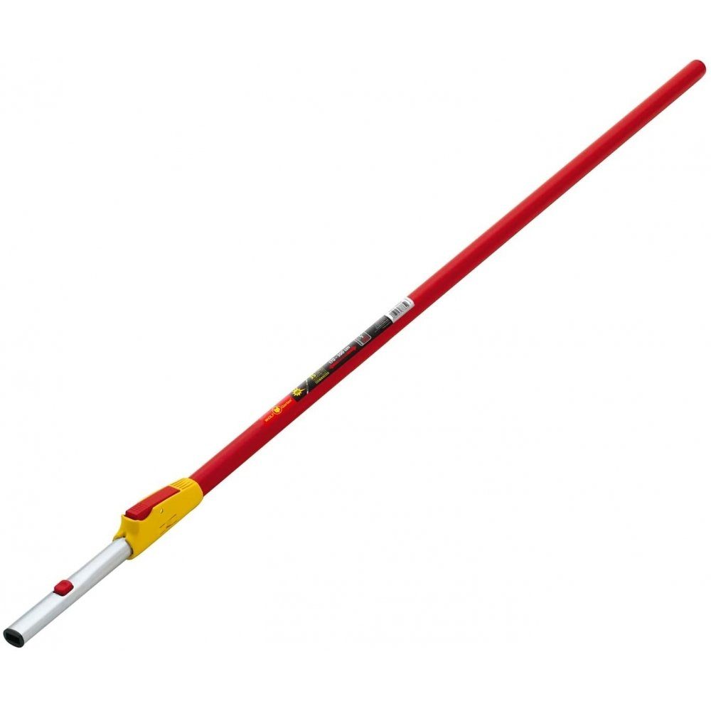 WOLF-Garten Gartenpflege-Set ZM-V 3 - Teleskopstiel - rot/gelb, mit einem Klick verbinden