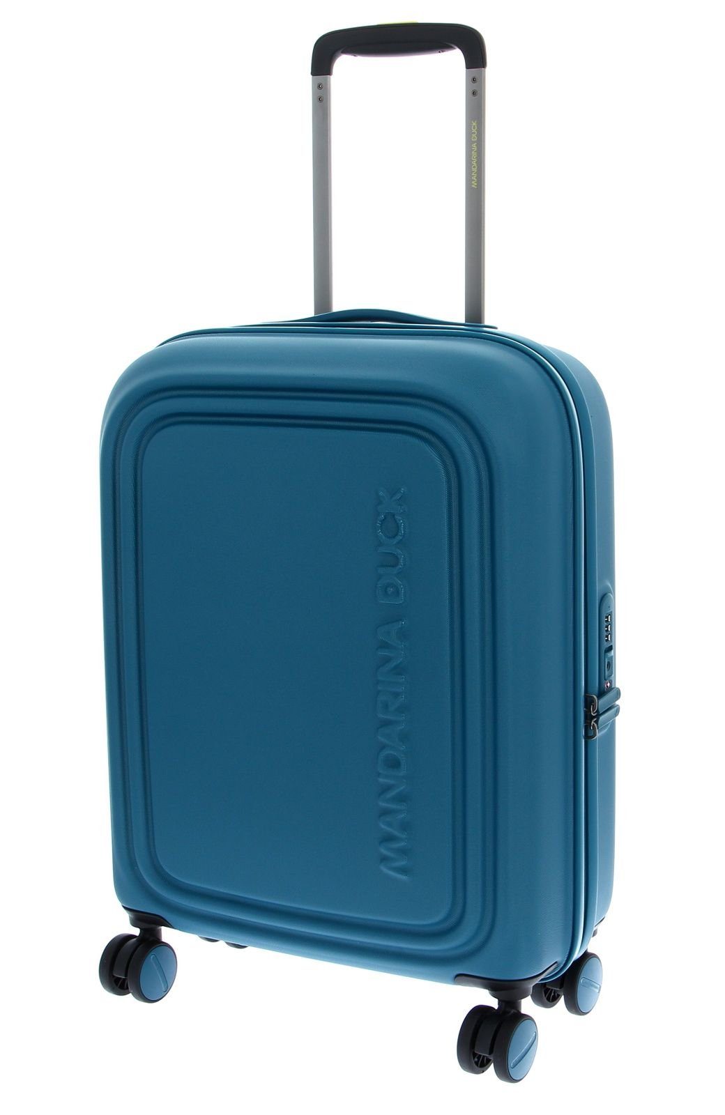 Mandarina Duck Hartschalen-Trolley Logoduck +, 4 Rollen Deep Lagoon | Hartschalenkoffer