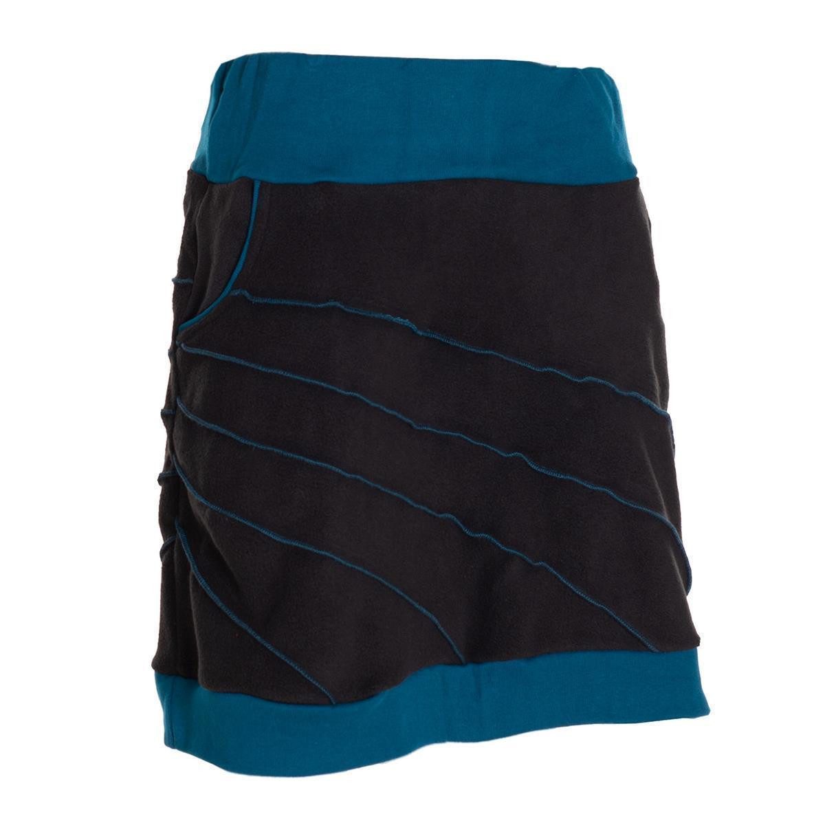 Vishes Minirock Thermorock warmer Damen Winterrock kurz Minirock aus ECO-Fleece Hippie, Goa, Retro Style