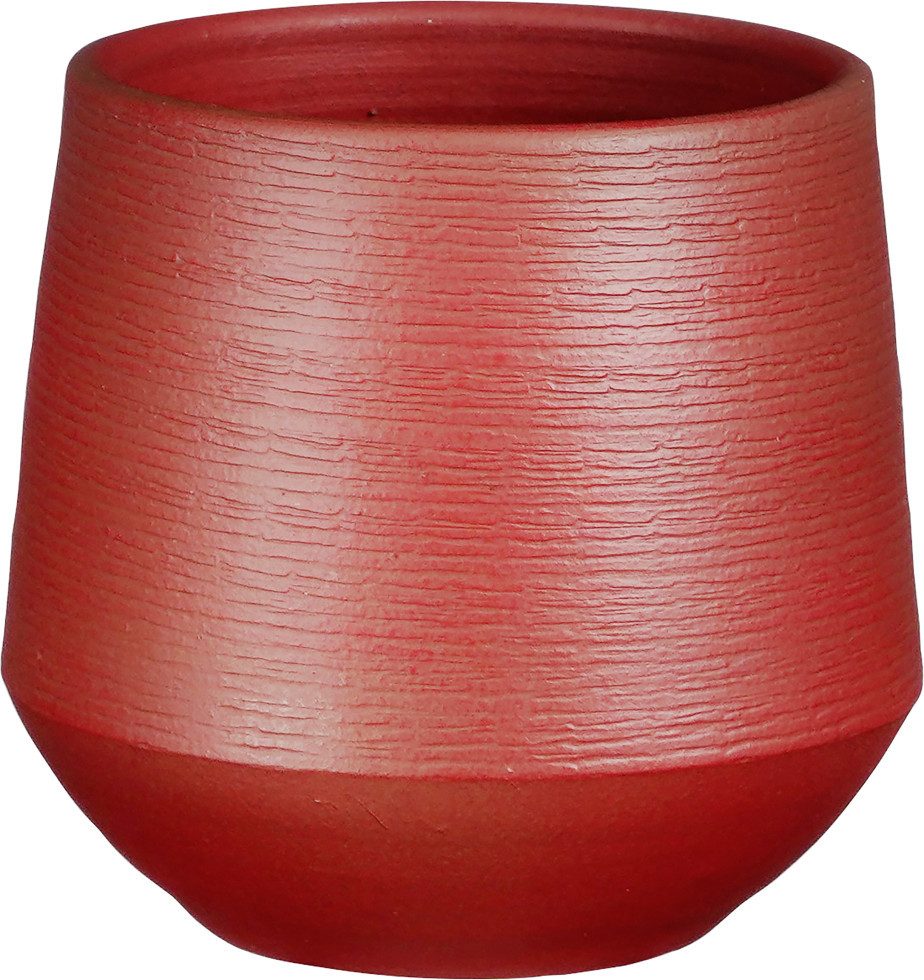 Mica Decorations Übertopf Mica Blumentopf dunkelrot Terracotta Ø 19 x 18 cm