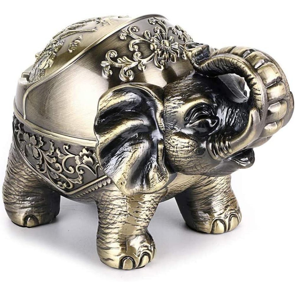 Jormftte Aschenbecher Elefant Aschenbecher, mit Deckel-Elefanten-Form