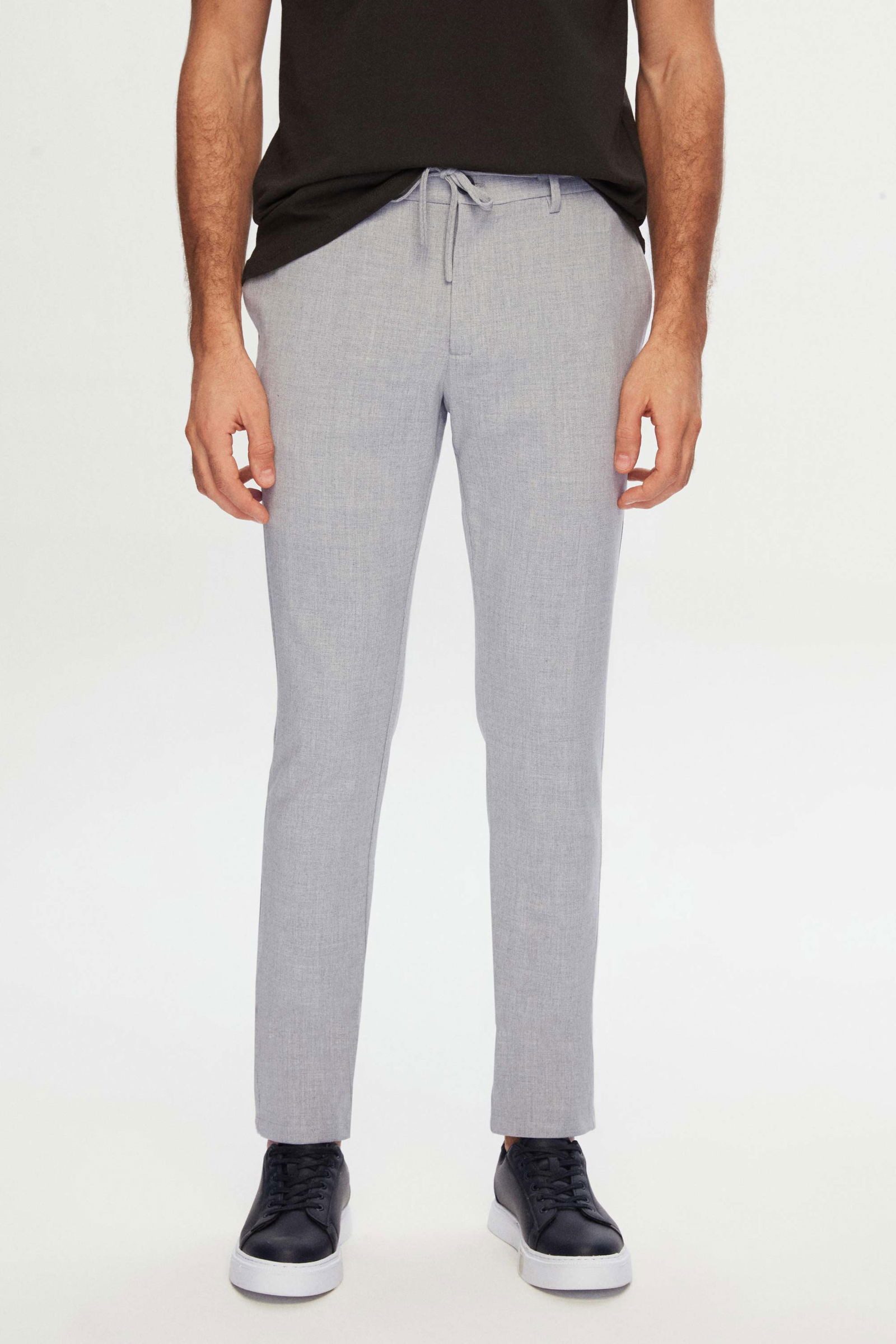 D'S DAMAT Röhrenjeans Ds Damat Slim Fit Farbe Elastische Taille Geschnürt Reißverschluss Lyc