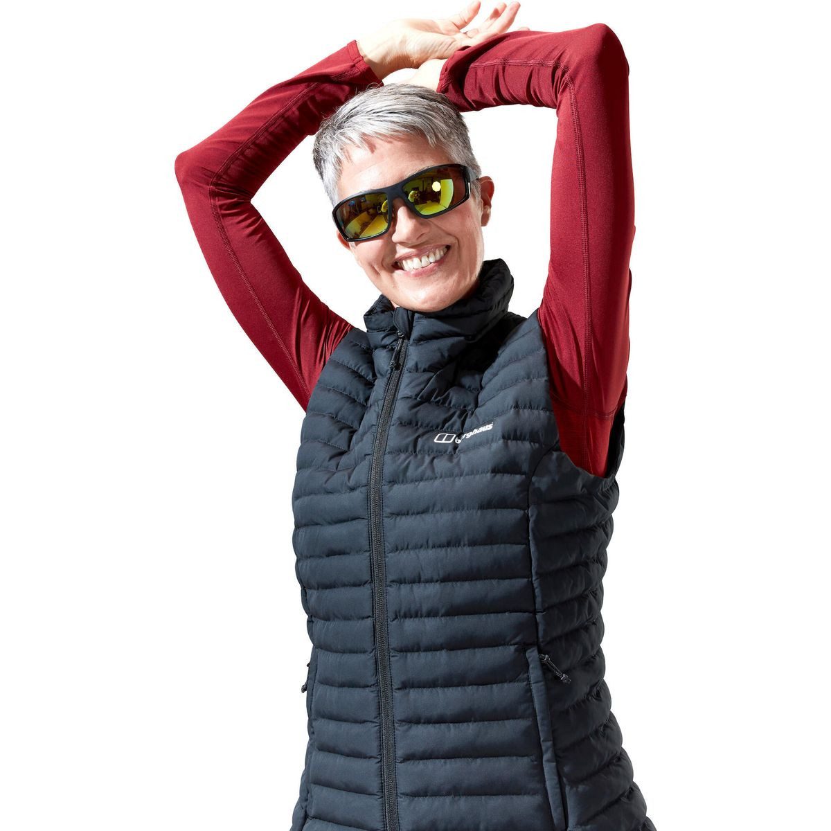 Berghaus Funktionsweste Nula Vest für Damen - Schwarz Leichte, isolierte Damenweste für Wanderungen mit wasserabweisender