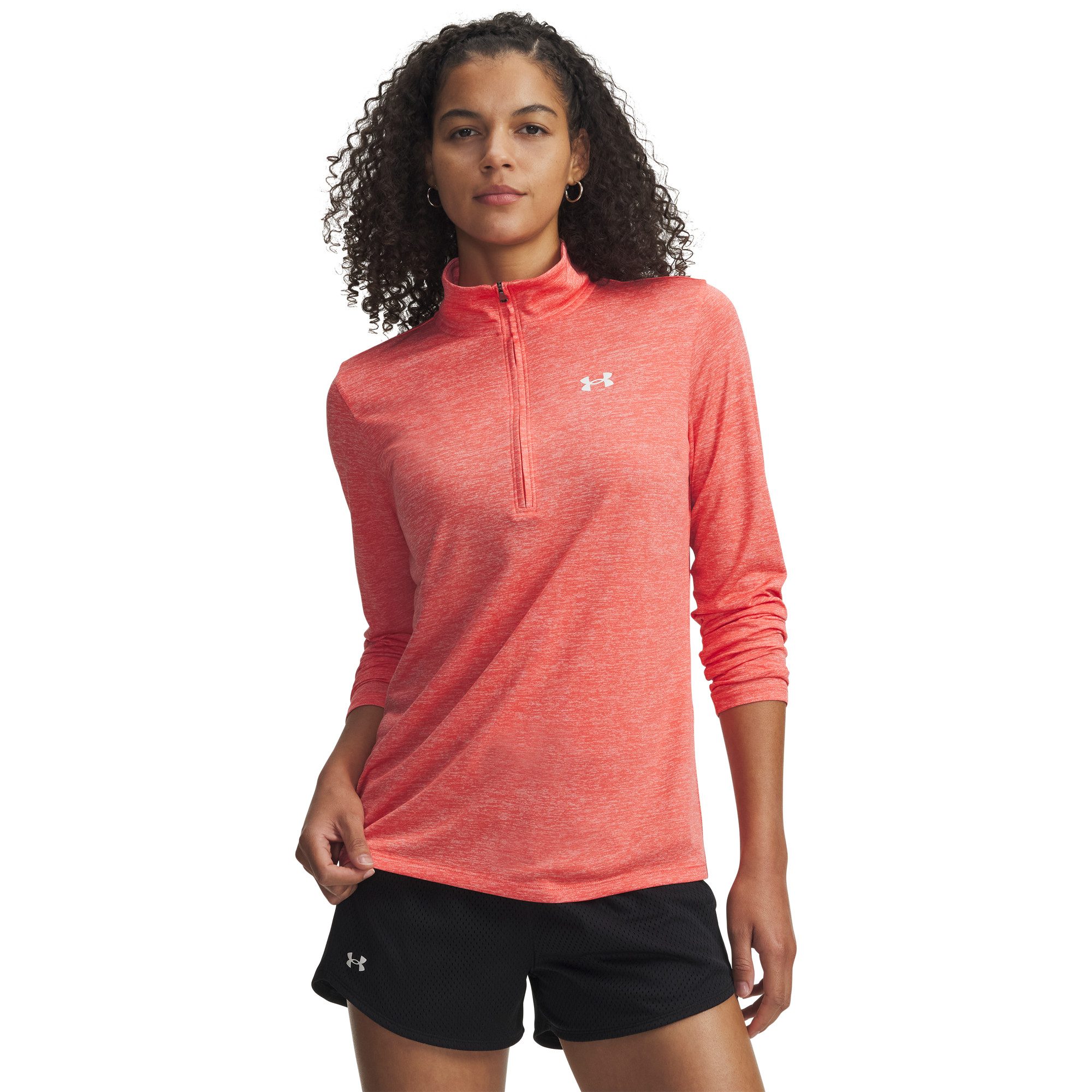 Under Armour® Langarmshirt Under Armour Damen Langarm Shirt Tech 1/2 Zip- Twist 1384225