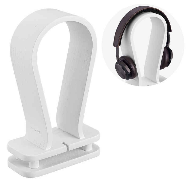 Navaris Universal Kopfhörerhalter mit Kabelhalterung - aus Eichenholz Halterung, (1-tlg)