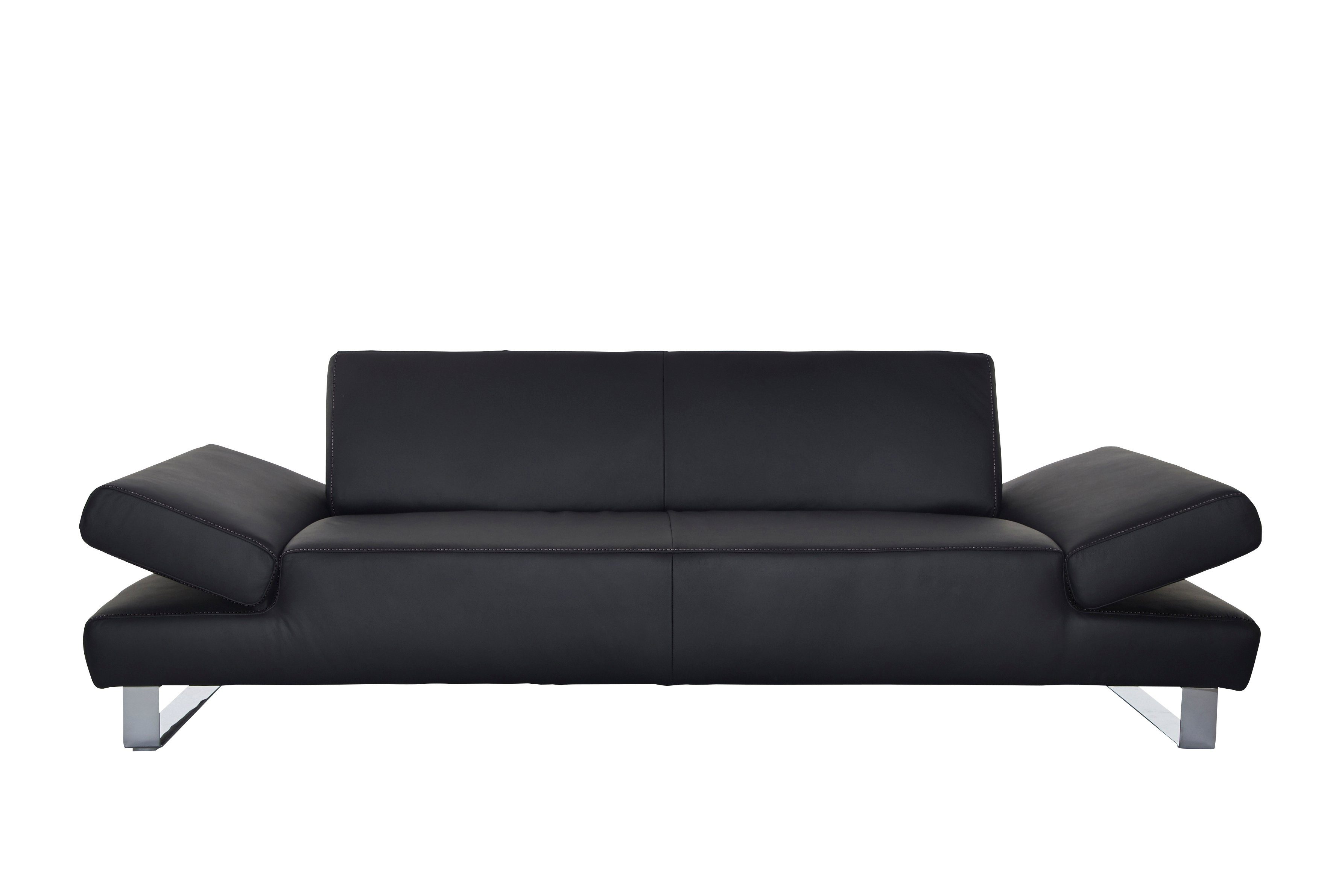 W.SCHILLIG 3-Sitzer taboo, mit Übertiefe, inklusive Armlehnenverstellung, mit Kontrastnaht